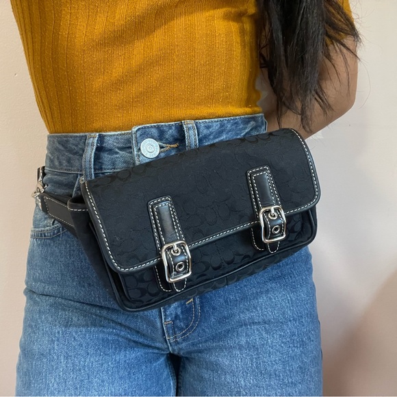 Coach Handbags - Black Coach Fanny Pack